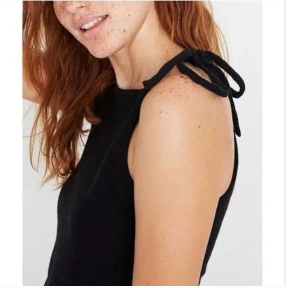 Madewell Ribbed Tank Top - Black with Tie Straps - Size S - Picture 6 of 6